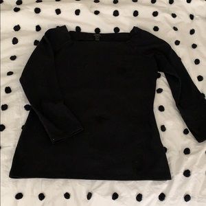 J. Crew black boat-neck tee